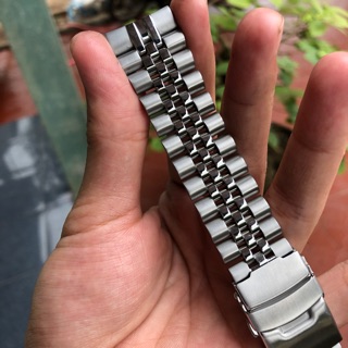 Dây kim loại full đúc đặc cho seiko rùa tặng kèm chốt to như zin- size 22
