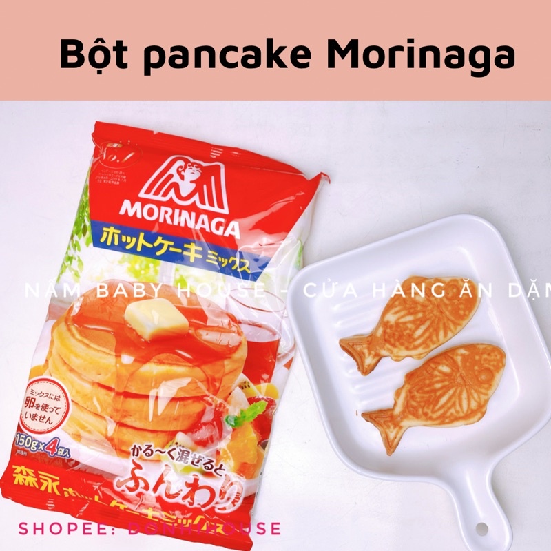 Bột làm bánh pancake  cho bé -  bột Morinaga Nhật  Bản  600g  | mẫu mới|
