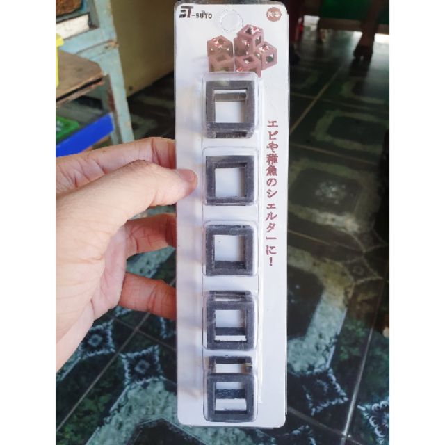 5 KHỐI VUÔNG GỐM TRANG TRÍ HỒ CÁ CHO TÉP TÔM CẢNH CHUI VÀO