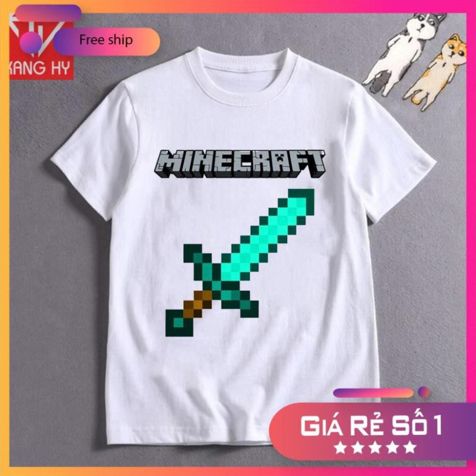 SALE- áo thun trẻ em Minecraft vải cao cấp F041  - ADT Store /uy tín chất lượng