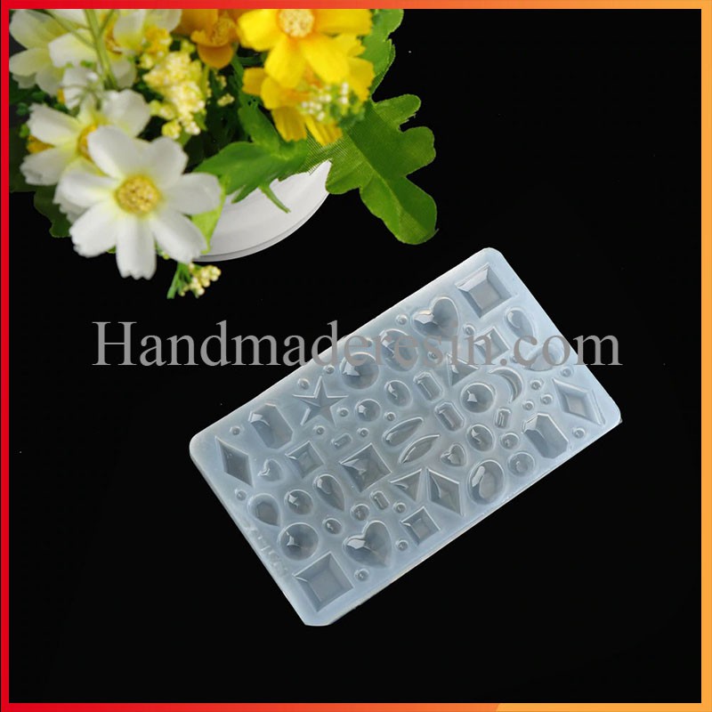 Khuôn Silicon Epoxy Resin Hình Học Làm Trang Sức Hoa Tai, Mặt Dây Chuyền