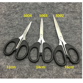 Kéo văn phòng, cắt giấy làm thủ công thép không rỉ 12/14/16cm s002-s003-s004