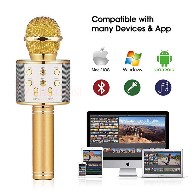 Micro không dây Bluetooth thời trang hát Karaoke KTV