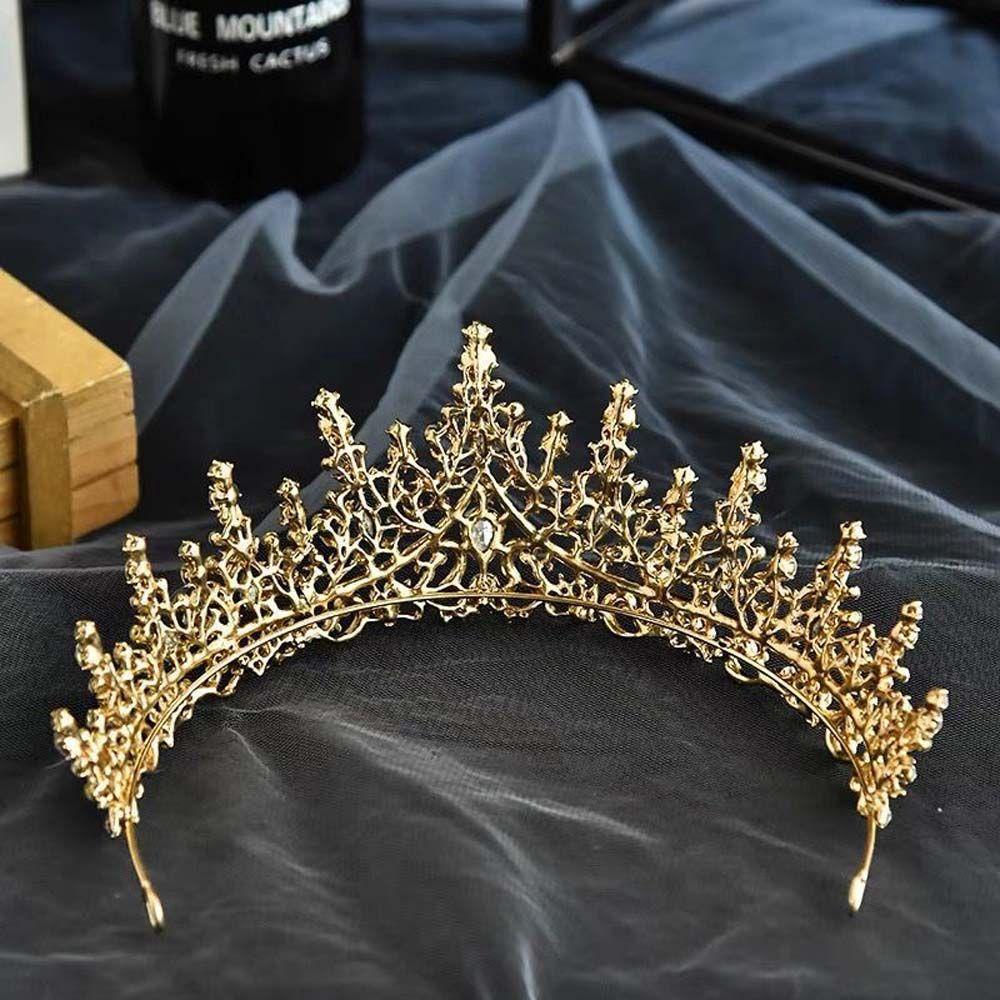 Vương Miện Công Chúa Sang Trọng Cho Cô Dâu|Vương Miện Đội Đầu Cô Dâu Đính Đá Sang Trọng