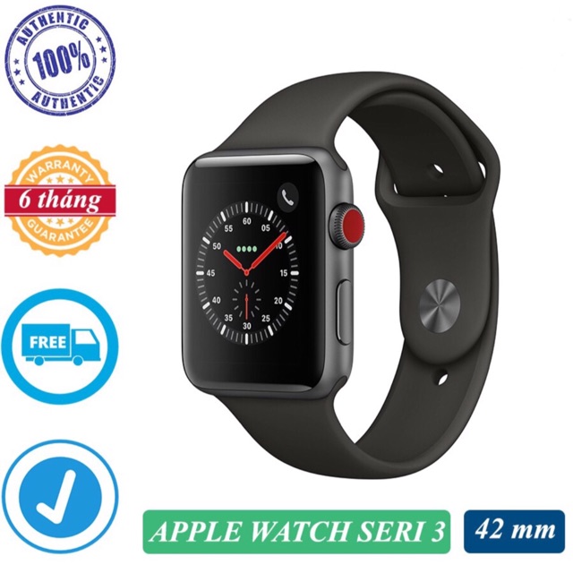 Đồng hồ thông minh apple watch series 3 LTE nhôm 42mm
