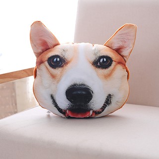 Gối Tựa Đầu Ghế Ô Tô Hình Thú 3D - Gối Chó Corgi - Đồ Chơi Phụ Kiện Trang Trí Nội Thất Xe Hơi