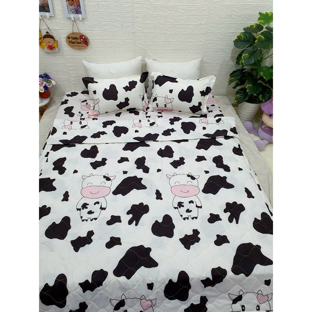 Bộ Chăn Ga Gối Cotton Poly Chăn Hè Cao Cấp 5 Món- Được Chọn Mẫu | BigBuy360 - bigbuy360.vn