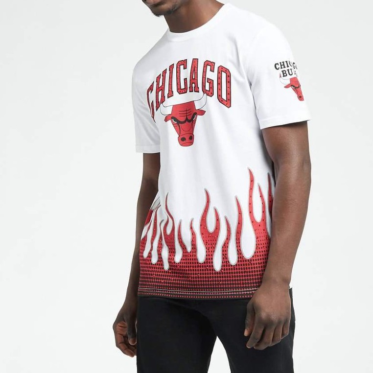 [Unisex] Áo Thun Cotton Chicago.BullS Trắng Cực Chất