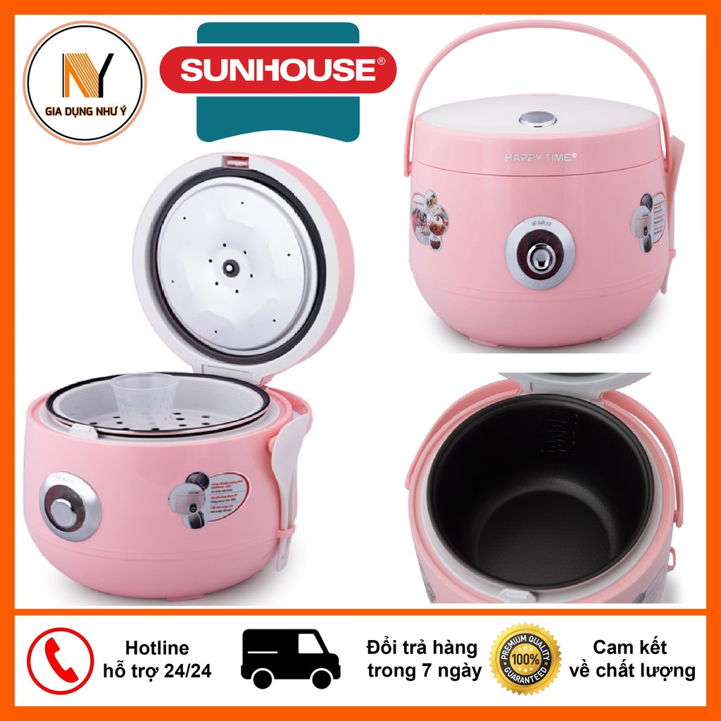 [Mã ELHADEV giảm 4% đơn 300K] Nồi Cơm Điện SUNHOUSE HAPPY TIME HTD8521 Dung Tích 1.8 Lít