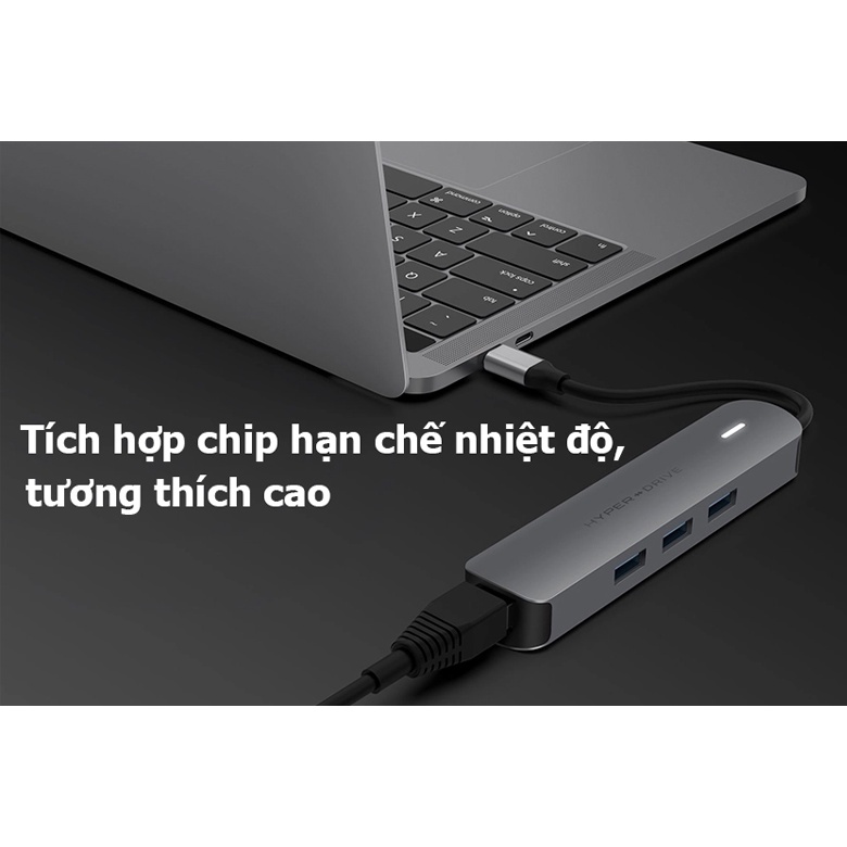 Cổng chuyển HyperDrive 4K HDMI 6IN1 USBC HUB