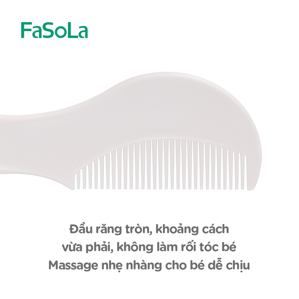 [FREESHIP] Bộ lược chải, massage đầu lông mềm, nhựa mềm bảo vệ da đầu bé FaSoLa FSLDZ-149, FSLDZ-292