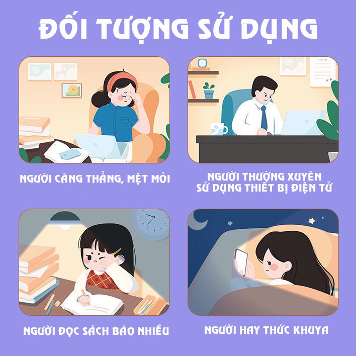 Mặt Nạ Xông Hơi Mắt Giúp Thư Giãn, Giảm Mỏi Mắt, Dễ Ngủ Steam Eyes Mask