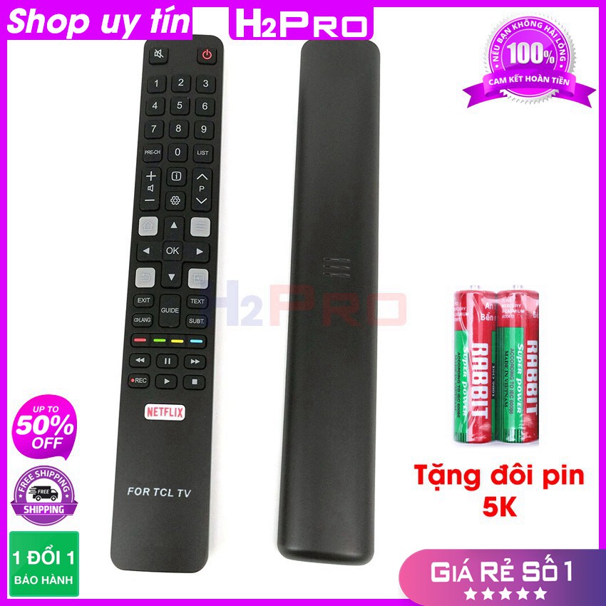 [RẺ VÔ ĐỊCH] Điều khiển Tivi TCL NETFLIX ( tặng đôi pin 5K )