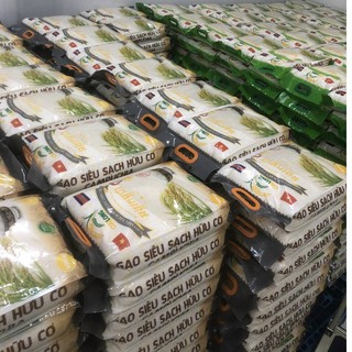 GẠO SẠCH HỮU CƠ CAMPUCHIA THƠM NGỌT CƠM - BAO 10KG- CÓ GIẤY CHỨNG NHẬN