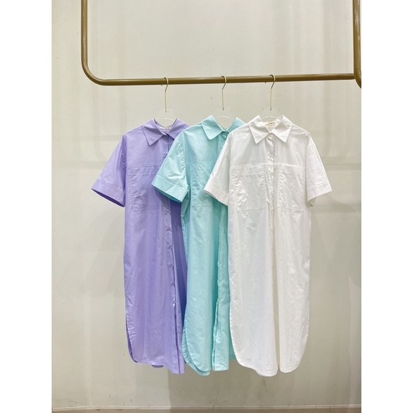 Áo sơmi dáng dài tay ngắn