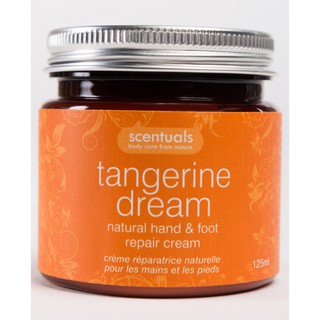 Kem dưỡng tay chân hương quýt 125ml - SCENTUALS - TANGERINE DREAM/Natural hand & foot repair cream 125ml