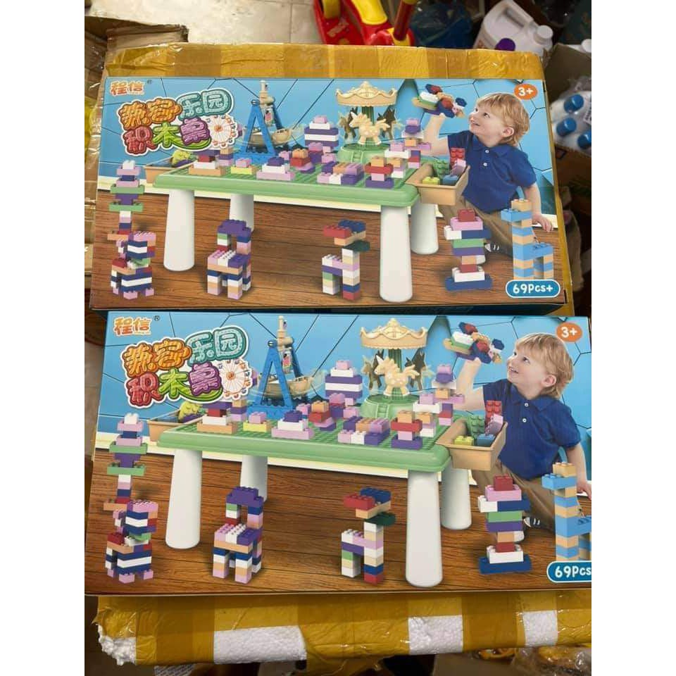 BÀN XẾP HÌNH LEGO CHO BÉ