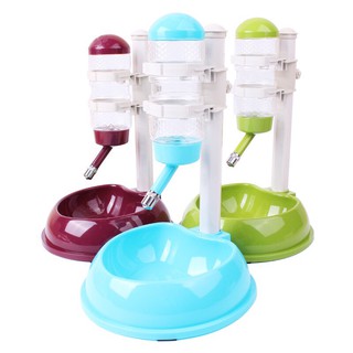 Bình Nước Tự Động Kèm Khay Ăn Có Chân Cho Thú Cưng