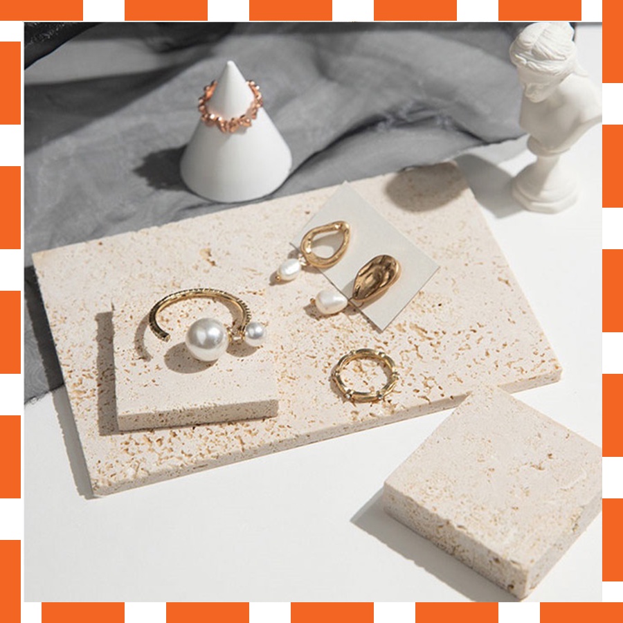 Miếng đá phụ kiện, giá đỡ trưng bày trang sức trang trí, chụp ảnh - DiTu Decor