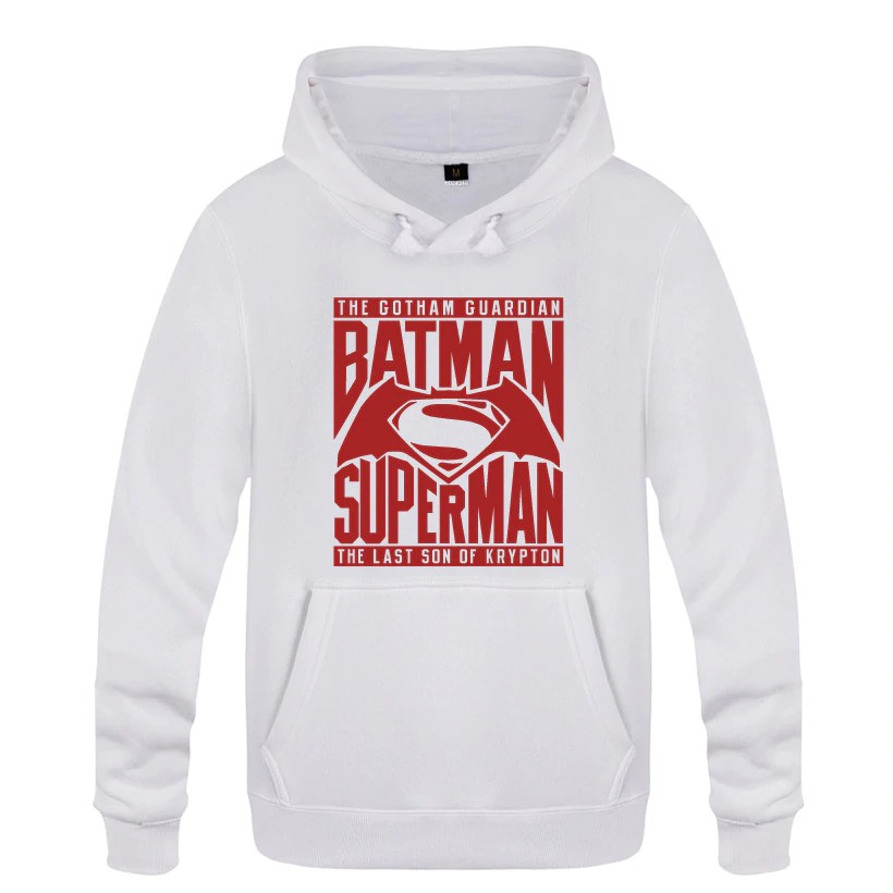 Áo Hoodie In Hình Batman Vs Superman Vui Nhộn Cho Nam