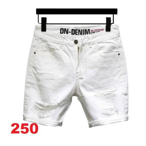 Quần short jean nam màu trắng chất bò - quần short demin nam co giãn thời trang cao cấp Tp_shop_87 ms221  ྇