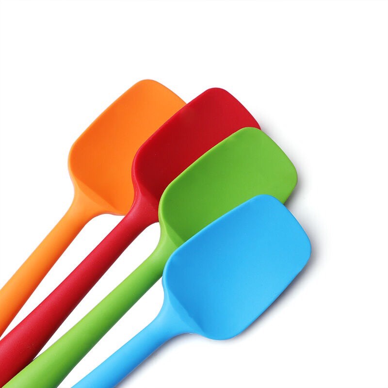 Muỗng silicon khuấy bột làm bánh màu sắc ngẫu nhiên