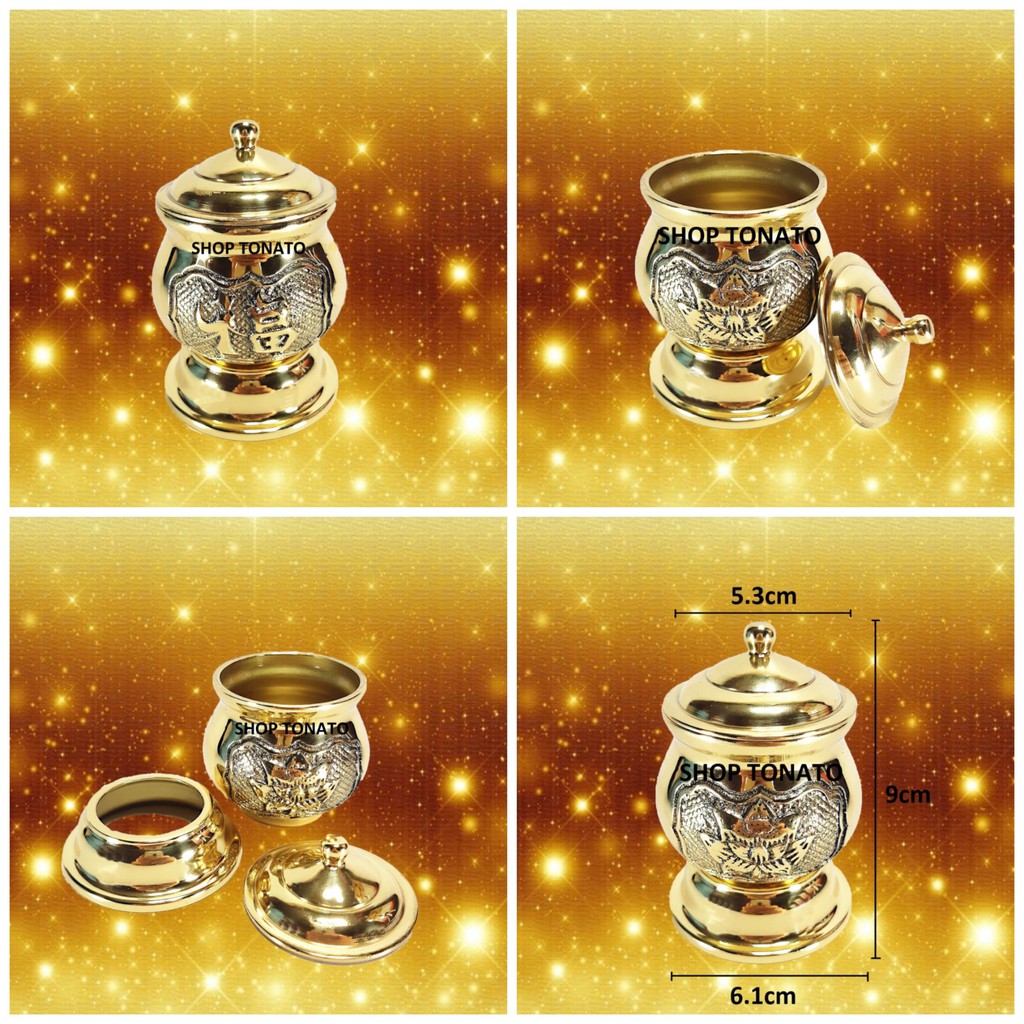 CHUNG NẮP BẰNG ĐỒNG VT CAO 9CM,11CM,14CM