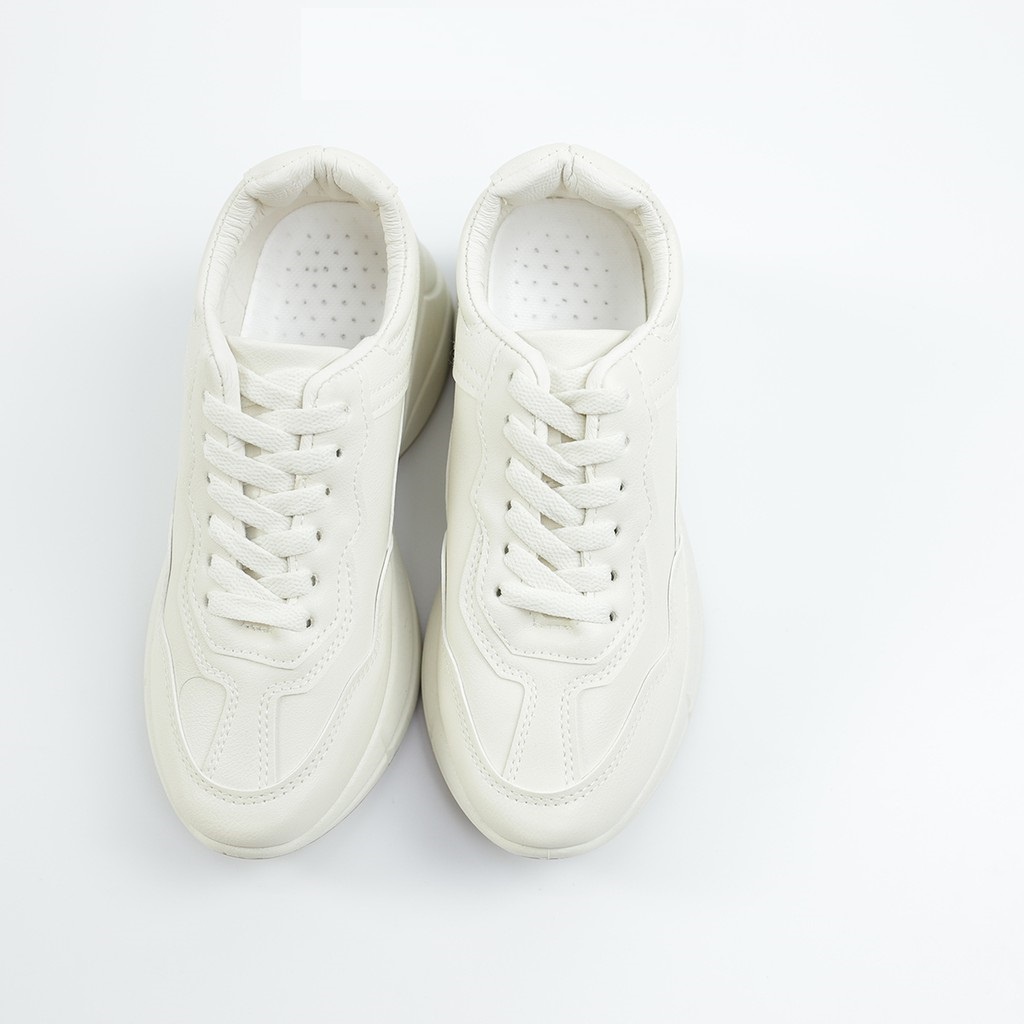[FULL BOX] Giày Sneaker, Giày Thể Thao Nữ Độn Đế Da Trơn Cá Tính, Trex  M63