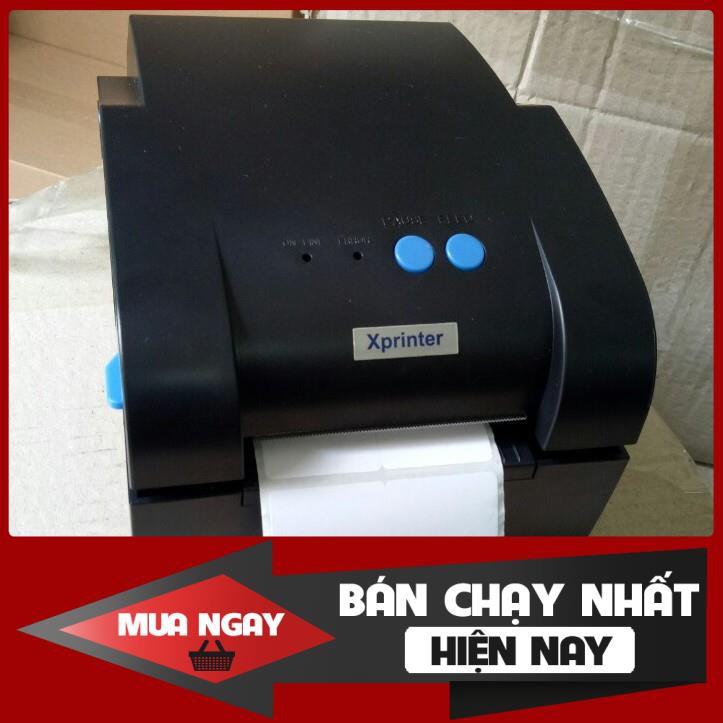 Máy in mã vạch, in tem nhiệt khổ 80mm (2 tem) Xprinter XP-365B - Hàng chính hãng