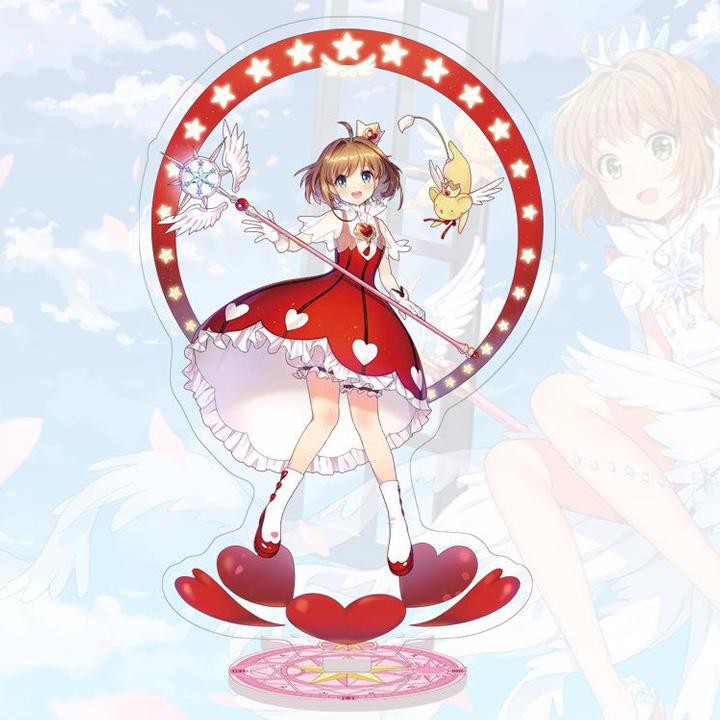 Standee Cardcaptor Sakura Thủ lĩnh thẻ bài Tượng Acrylic Standee Anime mica trang trí trưng bày mô hình