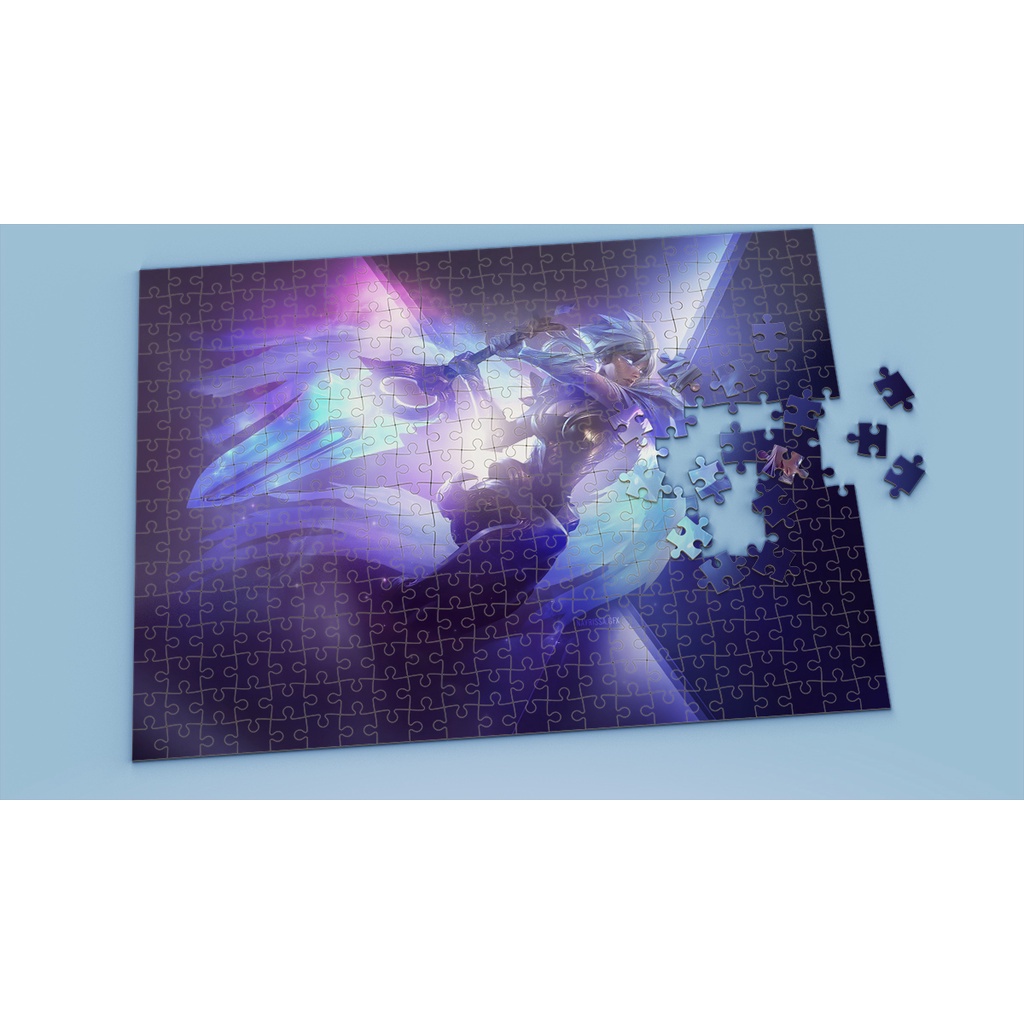 Tranh ghép hình A4, A5 League of Legends, xếp hình RIVEN - Mẫu 2