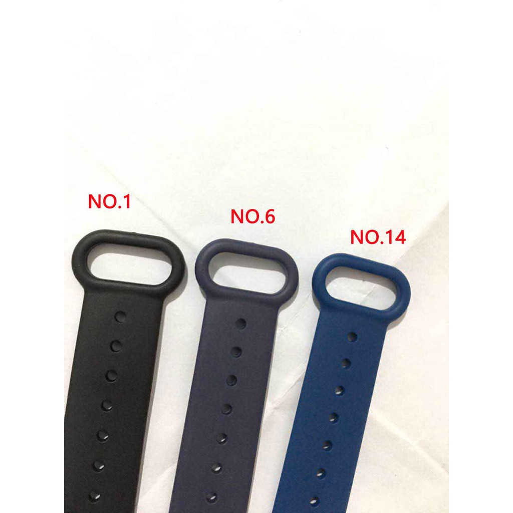 Sale 70% Dây đeo silicone  màu tùy chọn cho Xiaomi Mi Band , Giá gốc 20,000 đ - 35A26+74B56