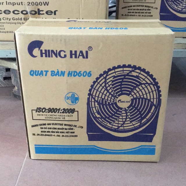 Quạt Mini Quạt Điện Để Bàn Văn Phòng Chinghai HD606 Không Gây Tiếng Ồn, Công Suất 24W, Nhỏ Gọn Bảo Hành 12 Tháng