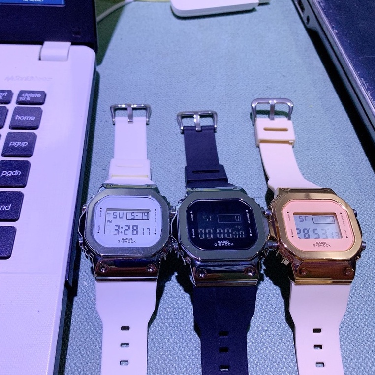 Đồng hồ thể thao Casio S5600 nam nữ viền thép không gỉ, dây cao su siêu bền, nhiều màu cực đẹp | BigBuy360 - bigbuy360.vn