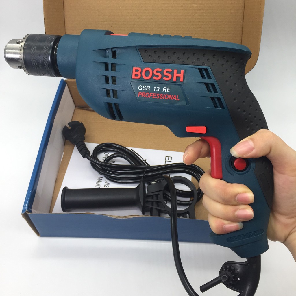 [TẶNG MŨI KHOAN] MÁY KHOAN BOSCH 13LY - PROFESSIONAL GSB 13RE - MÁY KHOAN BOSCH 13RE - KHOAN TƯỜNG, SẮT, GỖ, ĐỤC BÊ TÔNG