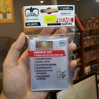 Yugioh Bọc Thẻ Bài Ultimate Guard Supreme Sleeves - Loại dày trong suốt 60 cái - Nhập khẩu từ Đức