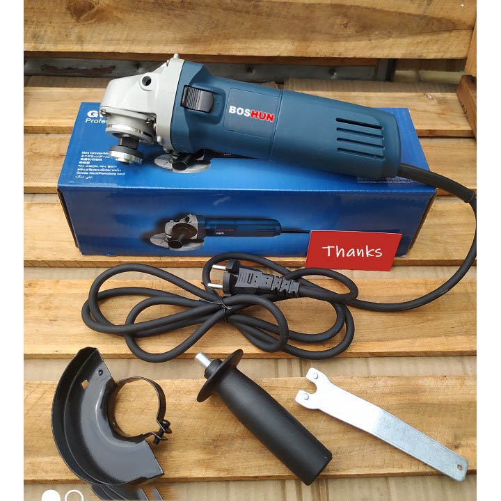 [100% LÕI ĐỒNG] Máy Cắt Cầm Tay Boshun 670W - Máy Mài Góc, Máy Chà Nhám Cầm Tay - Hàng liên doanh