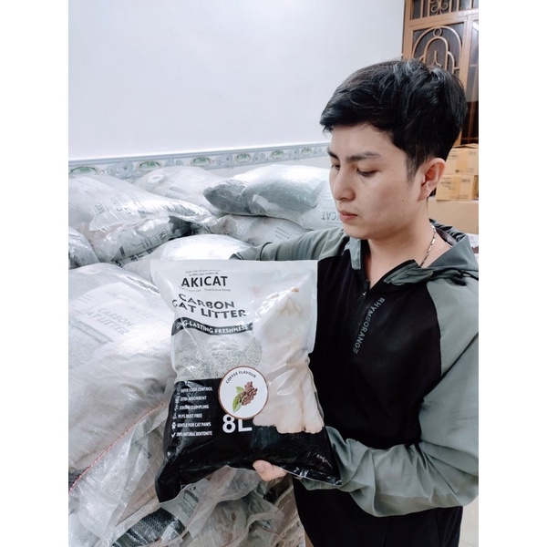 Cát vệ sinh giá rẻ AKICAT cho mèo siêu vón siêu khử mùi