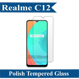 Kính cường lực trong suốt Realme C12 (Loại chuẩn 9H, Không Full)