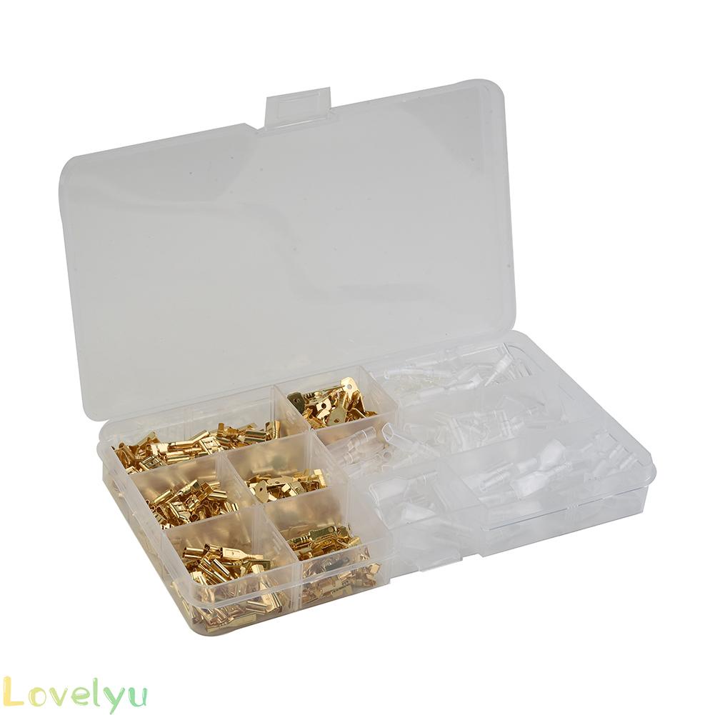 ◀READY▶315 Pcs Male Electric Shovel Wire End Connectors Lugs Cable Splice Crimp Terminals Kit# Good Quality