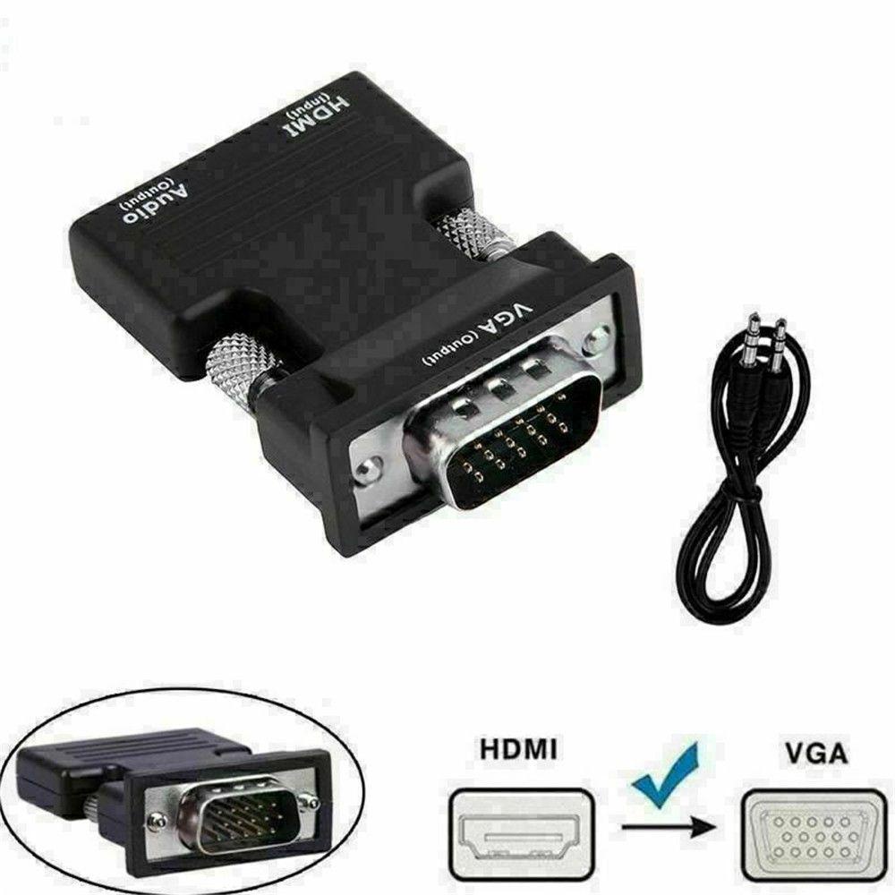 Cáp ChuyểN ĐổI Âm Thanh 3.5mm HDMI Sang VGA TV 1080P Cho PC