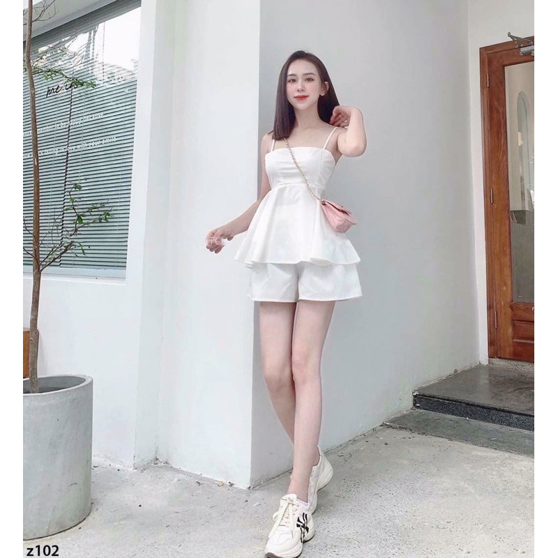 Set áo peplum quần short dễ thương