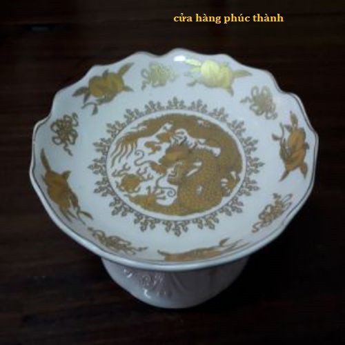 dĩa rồng trắng
