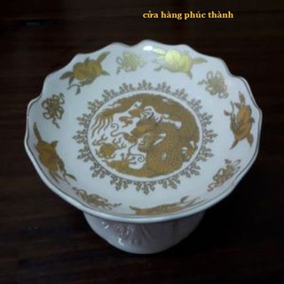 dĩa rồng trắng