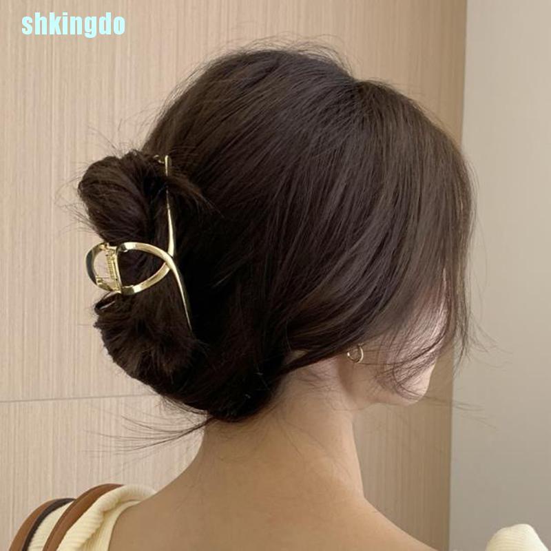 Kẹp tóc càng cua bằng kim loại thời trang cho nữ