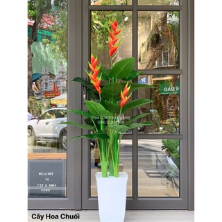 Cây giả 🌺 cây hoa chuối cao 1,4m