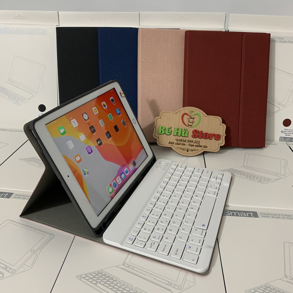 Bao Da Bàn Phím Bluetooth iPad Air 1/2, iPad 2017/2018, iPad Pro 9.7, iPad 2019 10.2, iPad Pro 10.5/ Air 3 10.5, Pro 11
