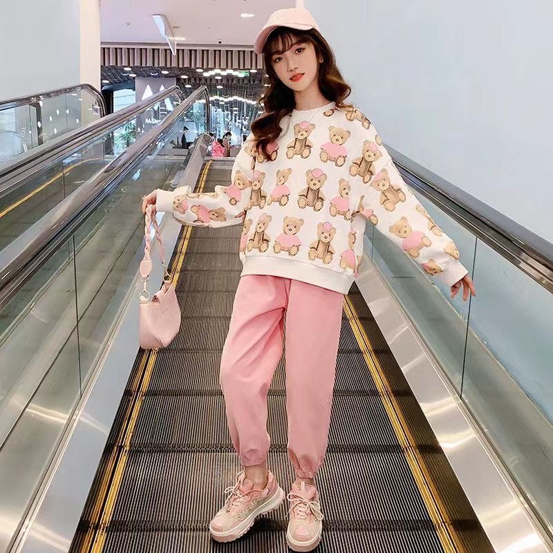 Mới Set Đồ Thể Thao Thiết Kế Cỡ Lớn Thời Trang 2022 Cá Tính Cho Bé Gái