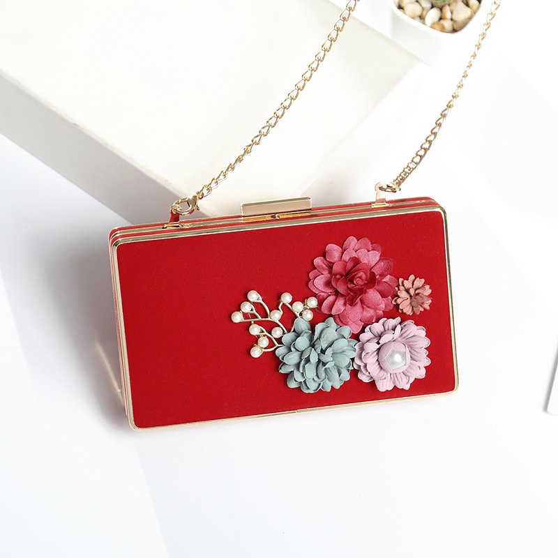 Túi xách đeo chéo họa tiết hoa thời trang cho nữ