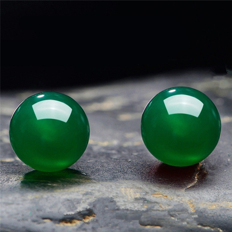 Khuyên tai đính đá mã não nhiều màu tùy chọn